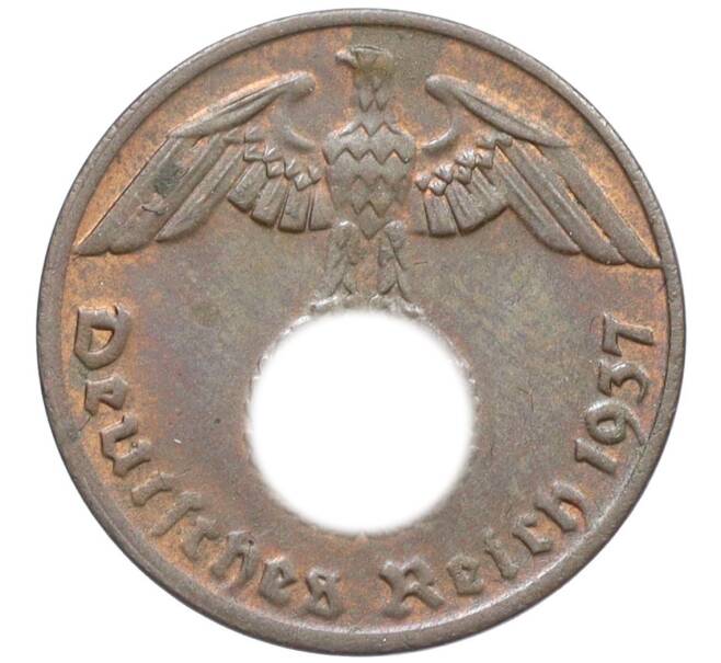 Монета 1 рейхспфенниг 1937 года А Германия (Артикул: K12-33244) — Фото №1