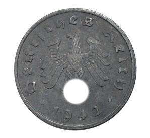 1 рейхспфенниг 1942 года А — Фото №1