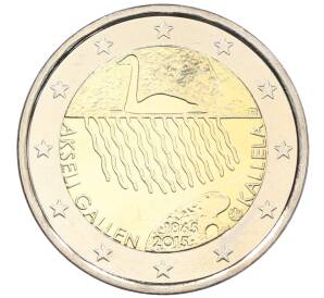 2 евро 2015 года Финляндия «150 лет со дня рождения Аксели Галлен-Каллела» — Фото №1