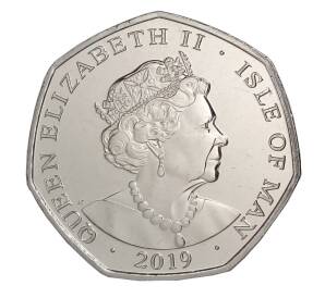 50 пенсов 2019 года Остров Мэн «Питер Пэн — Крокодил» — Фото №2