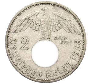 2 рейхсмарки 1938 года А Германия — Фото №1