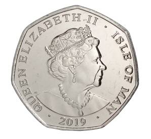 50 пенсов 2019 года Остров Мэн «Питер Пэн — Летающие дети» — Фото №2