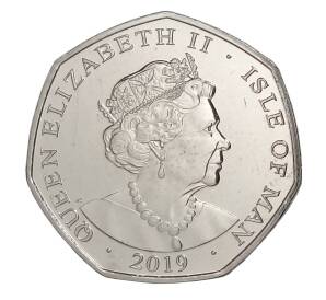 50 пенсов 2019 года Остров Мэн «Питер Пэн — Питер Пэн» — Фото №2