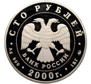 100 рублей 2000 года ММД «Россия на рубеже тысячелетий» — Фото №2