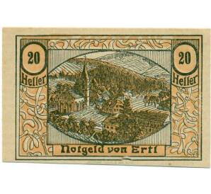 20 геллеров 1920 года Австрия — Эртль (Нотгельд) — Фото №1