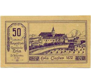 50 геллеров 1920 года Австрия — Коммуна Эрла (Нотгельд) — Фото №1