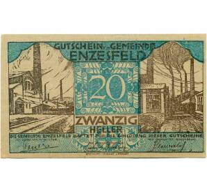 20 геллеров 1920 года Австрия — Коммуна Энцесфельд-Линдабрун (Нотгельд) — Фото №1