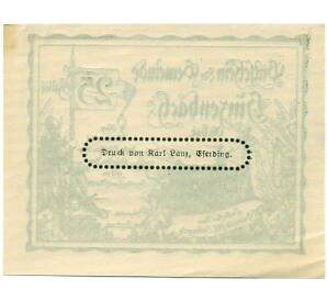 25 геллеров 1920 года Австрия — Коммуна Хинценбах (Нотгельд) — Фото №2