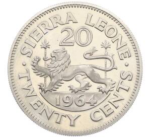 20 центов 1964 года Сьерра-Леоне — Фото №1