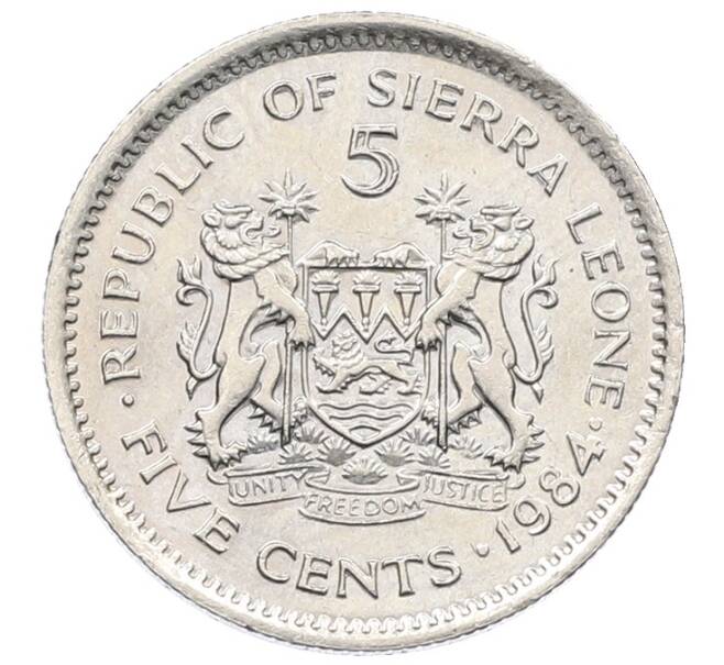 Монета 5 центов 1984 года Сьерра-Леоне (Артикул: K1-6652) — Фото №1