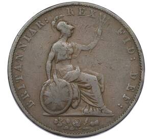 1/2 пенни 1834 года Великобритания — Фото №2