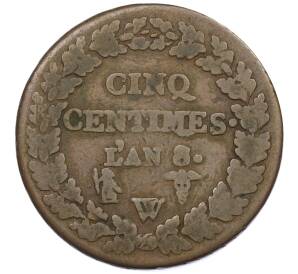 5 сантимов 1798 года (LAN 8) W Франция — Фото №1