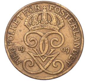 5 эре 1909 года Швеция — Фото №1