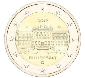 2 евро 2019 года A Германия «70 лет Бундесрату» — Фото №1