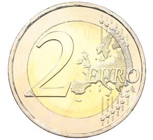 2 евро 2019 года Греция «100 лет со дня рождения Манолиса Андроникоса» — Фото №2