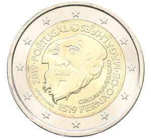 2 евро 2019 года Португалия «500 лет кругосветному плаванию Магеллана» — Фото №1