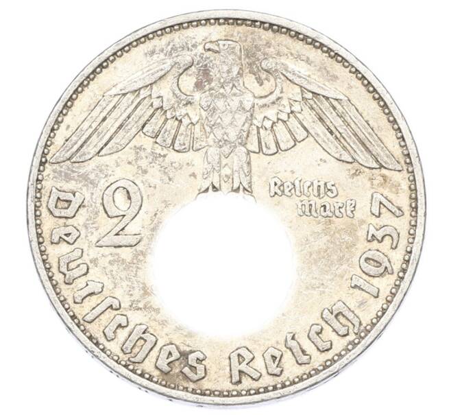 Монета 2 рейхсмарки 1937 года E Германия (Артикул: M2-89940) — Фото №1