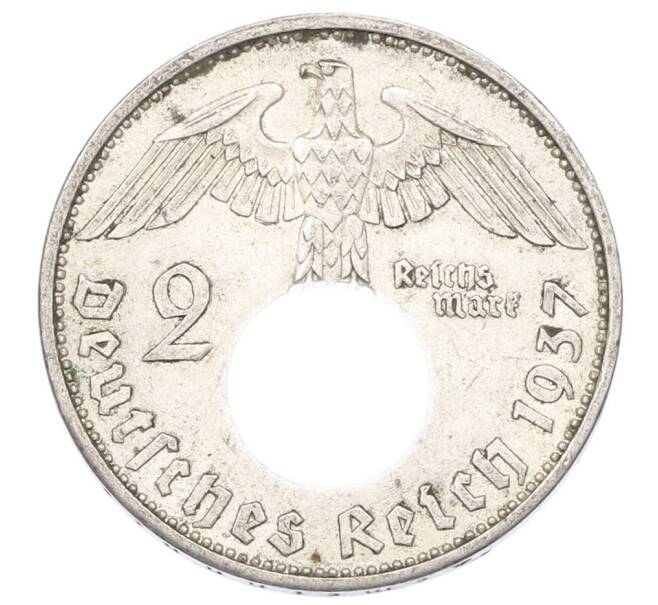 Монета 2 рейхсмарки 1937 года A Германия (Артикул: M2-89942) — Фото №1