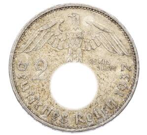 2 рейхсмарки 1937 года A Германия — Фото №1