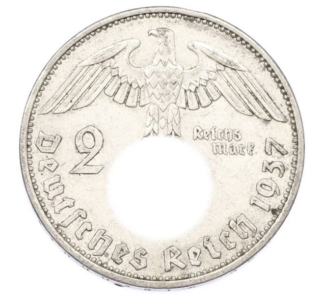 Монета 2 рейхсмарки 1937 года A Германия (Артикул: M2-89946) — Фото №1