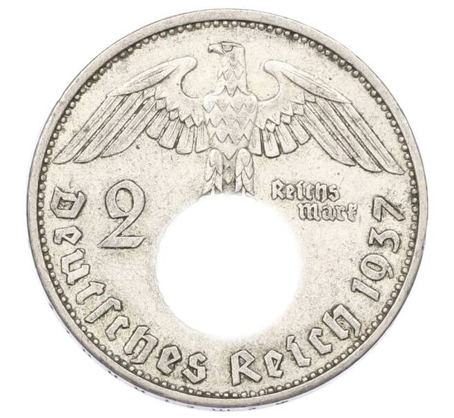 Монета 2 рейхсмарки 1937 года A Германия (Артикул: M2-89948) — Фото №1
