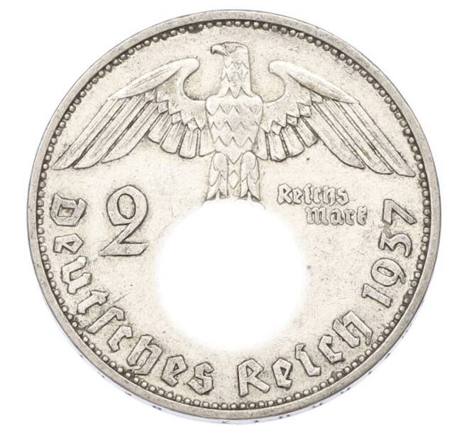 Монета 2 рейхсмарки 1937 года A Германия (Артикул: M2-89949) — Фото №1