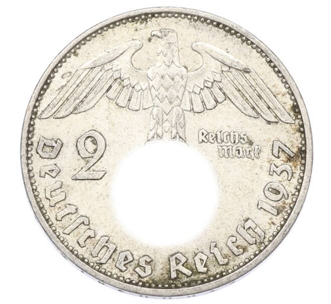 Монета 2 рейхсмарки 1937 года A Германия (Артикул: M2-89950) — Фото №1