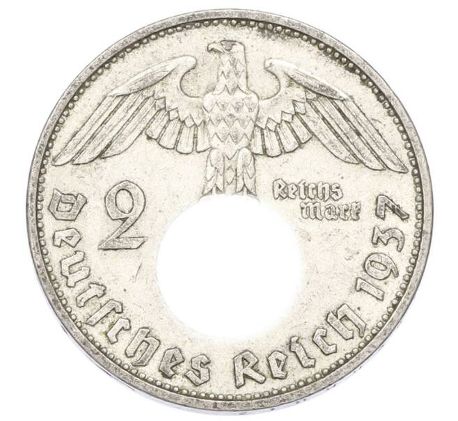Монета 2 рейхсмарки 1937 года A Германия (Артикул: M2-89954) — Фото №1