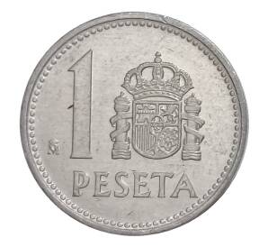 1 песета 1987 года Испания — Фото №2