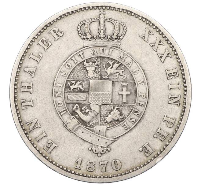 Монета 1 талер 1870 года Мекленбург-Стрелиц (Артикул: K27-87024) — Фото №2