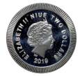 Монета 2 доллара 2019 года Ниуэ — Афинская сова (Артикул M2-32632)