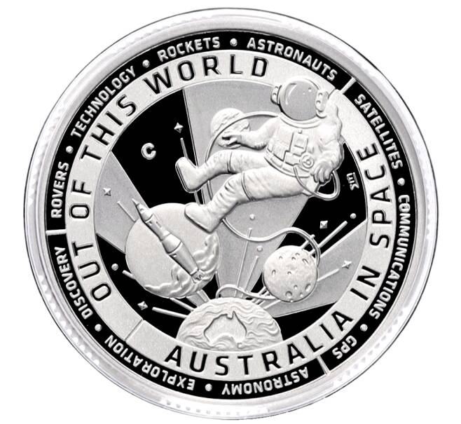 Монета 1 доллар 2024 года Австралия «Австралия в космосе» (Артикул: M2-89964) — Фото №1