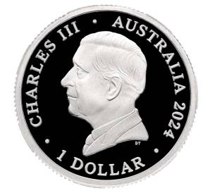 1 доллар 2024 года Австралия «Австралия в космосе» — Фото №2