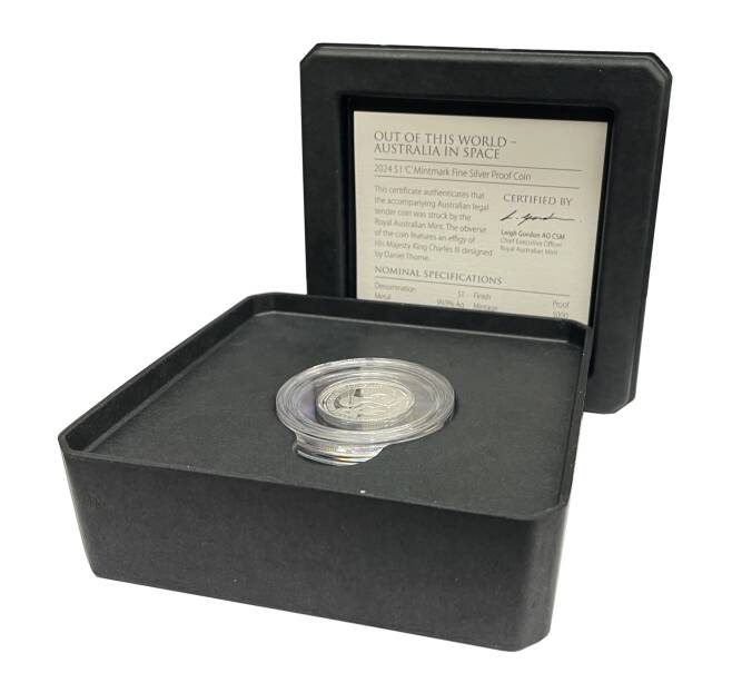 Монета 1 доллар 2024 года Австралия «Австралия в космосе» (Артикул: M2-89964)