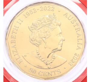 50 центов 2023 года Австралия «50 лет Сиднейскому оперному театру» (в блистере) — Фото №2