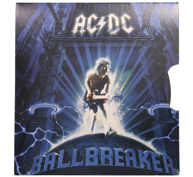 Монета 20 центов 2020 года Австралия «45 лет группе AC/DC — альбом Ballbreaker» (Артикул: M2-89970)
