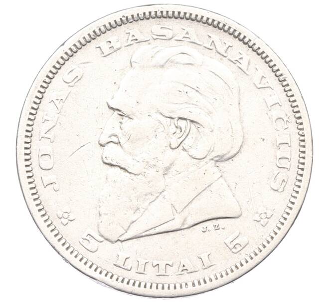 Монета 5 лит 1936 года Литва (Артикул: K12-69809) — Фото №1