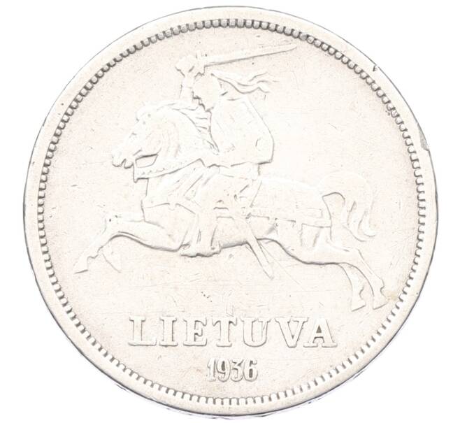 Монета 5 лит 1936 года Литва (Артикул: K12-69809) — Фото №2