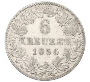 6 крейцеров 1856 года Вюртемберг — Фото №1