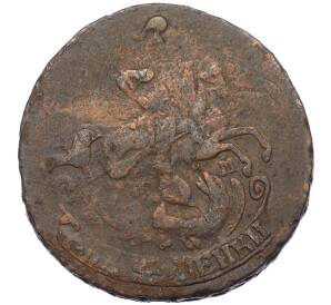 2 копейки 1763-1766 года ММ (Перечекан из 4 копеек 1762) — Фото №2