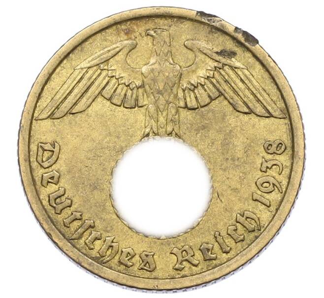 Монета 10 рейхспфеннигов 1938 года А Германия (Артикул: K12-69842) — Фото №1