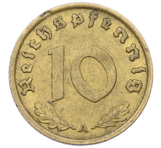 Монета 10 рейхспфеннигов 1938 года А Германия (Артикул: K12-69842) — Фото №2