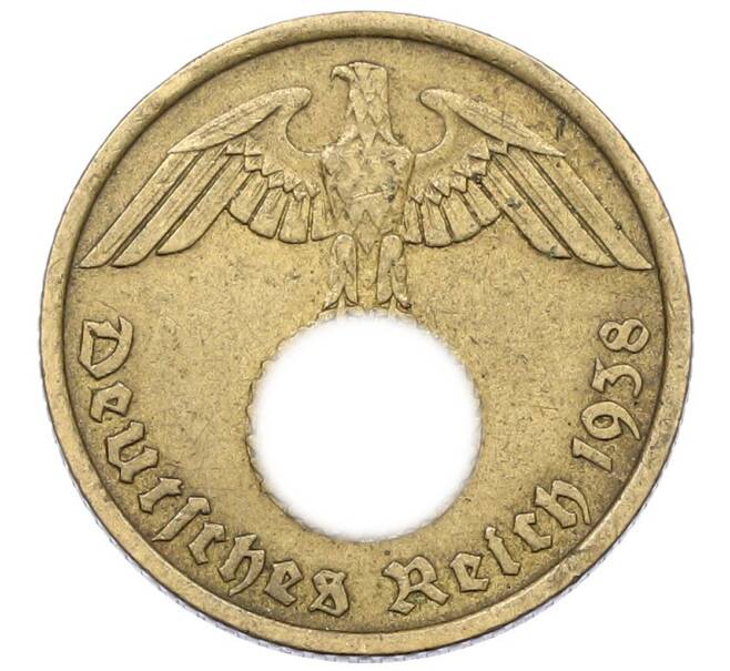 Монета 10 рейхспфеннигов 1938 года А Германия (Артикул: K12-69843) — Фото №1