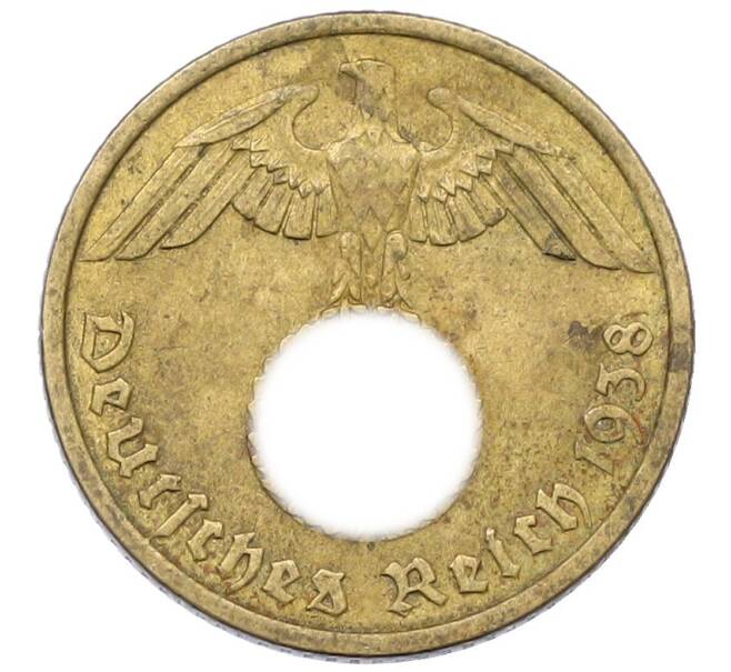 Монета 10 рейхспфеннигов 1938 года А Германия (Артикул: K12-69844) — Фото №1