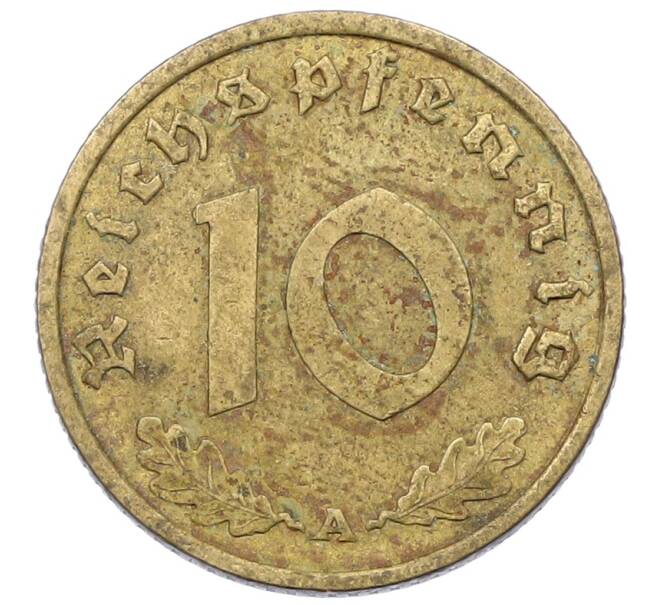 Монета 10 рейхспфеннигов 1938 года А Германия (Артикул: K12-69844) — Фото №2