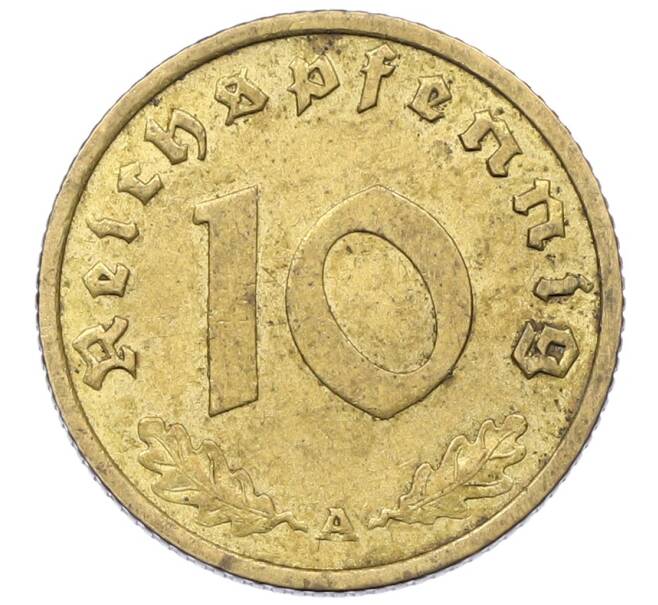 Монета 10 рейхспфеннигов 1938 года А Германия (Артикул: K12-69845) — Фото №2