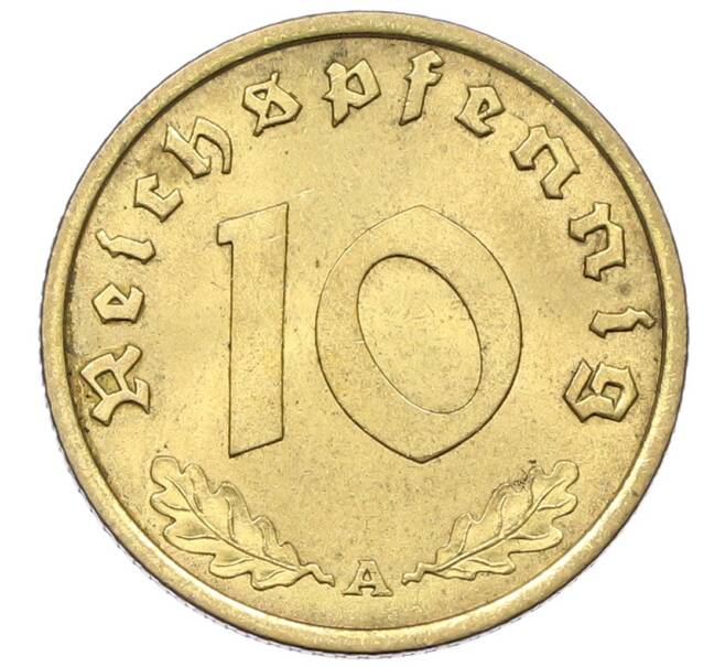 Монета 10 рейхспфеннигов 1938 года А Германия (Артикул: K12-69846) — Фото №2