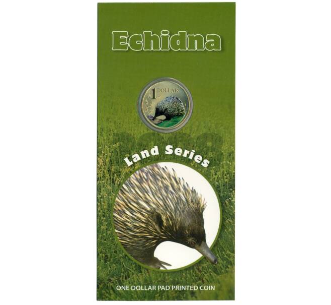 Монета 1 доллар 2008 года Австралия «Животные — Австралийская ехидна» (Артикул: M2-89976) — Фото №1