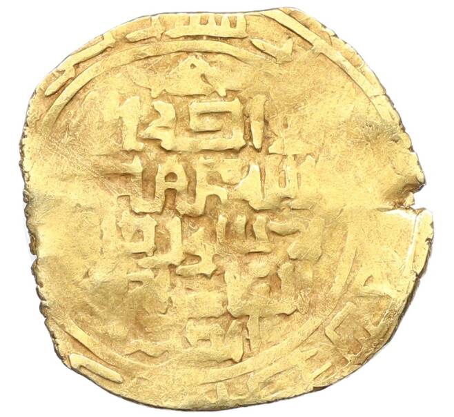 Монета Динар 1227-1242 года (AH 624-639) Великая Монгольская империя (правление Угедея) с именем имама ан-Насир ли-д-дина и эпитетом «хани» (Артикул: K10-0527) — Фото №1