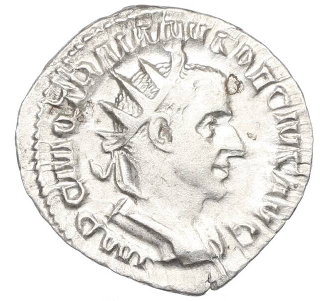 Монета Антониниан 249-251 года Римская Империя — Траян Деций (Артикул: K12-70054) — Фото №1